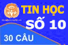 Đề Thi Trắc Nghiệm Tin học thi công chức - Đề Số 10