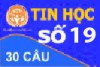 Đề Thi Trắc Nghiệm Tin học thi công chức - Đề Số 19