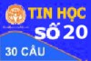 Đề Thi Trắc Nghiệm Tin học thi công chức - Đề Số 20