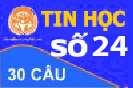 Đề Thi Trắc Nghiệm Tin học thi công chức - Đề Số 24